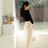 ニットセットアップ パールボタンニットトップスとニットスカート上下セット | JS FASHION | 詳細画像5
