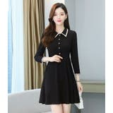 ツイードヘム Aラインワンピース 襟付 | JS FASHION | 詳細画像5 