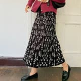 花柄ニットスカート 全2色 総柄 | JS FASHION | 詳細画像3