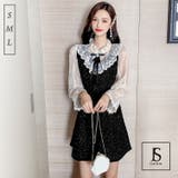 パーティードレス レイヤード風 Aラインワンピース | JS FASHION | 詳細画像5