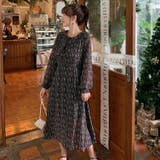 花柄ワンピース 全2色 襟付き | JS FASHION | 詳細画像1