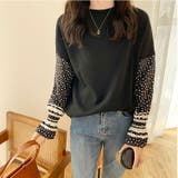 異素材切替スウェット コントラスト バイカラー | JS FASHION | 詳細画像5