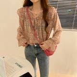 花柄ブラウス 全2色 小花柄シフォンブラウス | JS FASHION | 詳細画像3