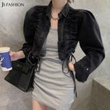 春 アウター ショート丈デニムジャケット | JS FASHION | 詳細画像1
