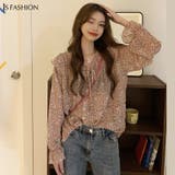 花柄ブラウス 全2色 小花柄シフォンブラウス | JS FASHION | 詳細画像1