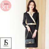 バイカラーワンピース パーティードレス 結婚式 | JS FASHION | 詳細画像1