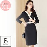 バイカラーワンピース パーティードレス 結婚式 | JS FASHION | 詳細画像2