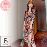 花柄ワンピース パーティードレス タイト | JS FASHION | 詳細画像2