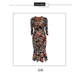 花柄ワンピース パーティードレス タイト | JS FASHION | 詳細画像14