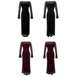 ワンピース ロング ブラック | JS FASHION | 詳細画像12 