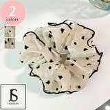 シュシュ 全2色 ハート柄 | JS FASHION | 詳細画像3