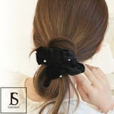 パール付きシュシュ ベロア アクセサリー | JS FASHION | 詳細画像2 