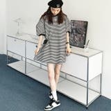 ボーダーワンピース ぽわん袖 半袖 | JS FASHION | 詳細画像5