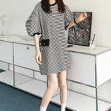 ボーダーワンピース ぽわん袖 半袖 | JS FASHION | 詳細画像10