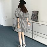 ボーダーワンピース ぽわん袖 半袖 | JS FASHION | 詳細画像12