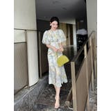柄ワンピース リゾートワンピ ボリューム袖 | JS FASHION | 詳細画像10