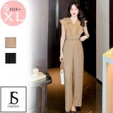 パンツドレス フレンチスリーブ オールインワン | JS FASHION | 詳細画像3