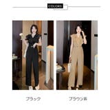 パンツドレス フレンチスリーブ オールインワン | JS FASHION | 詳細画像20