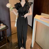 パンツドレス フレンチスリーブ オールインワン | JS FASHION | 詳細画像12
