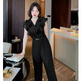 パンツドレス フレンチスリーブ オールインワン | JS FASHION | 詳細画像10
