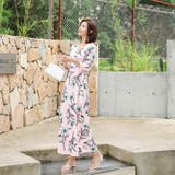 全開カシュクールロングワンピース 花柄ワンピース Vネック | JS FASHION | 詳細画像4