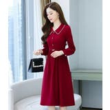 Aラインワンピース 全2色 パール飾り | JS FASHION | 詳細画像14 