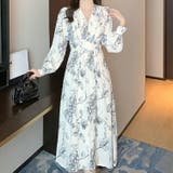 花柄 ワンピース Vネック | JS FASHION | 詳細画像13 