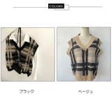 ニットベスト 全2色 チェック柄 | JS FASHION | 詳細画像11
