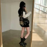 ニットベスト 全2色 チェック柄 | JS FASHION | 詳細画像5