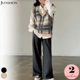 ニットベスト 全2色 チェック柄 | JS FASHION | 詳細画像2