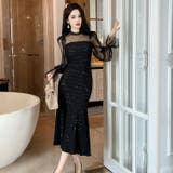 マーメイドワンピース スパンコール キラキラ | JS FASHION | 詳細画像1 