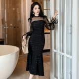 マーメイドワンピース スパンコール キラキラ | JS FASHION | 詳細画像3 