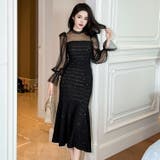 マーメイドワンピース スパンコール キラキラ | JS FASHION | 詳細画像5 