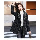 ツイードジャケット 襟付き 羽織り | JS FASHION | 詳細画像7 