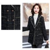 ツイードジャケット 襟付き 羽織り | JS FASHION | 詳細画像15 