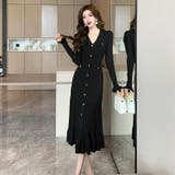 ニットワンピース 全3色 Vネック | JS FASHION | 詳細画像13