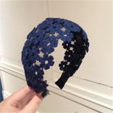 レースカチューシャ 全3色 花柄 | JS FASHION | 詳細画像1