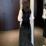 ベロアワンピース バイカラー シースルー袖 | JS FASHION | 詳細画像5 