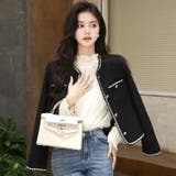 ツイードジャケット ノーカラー ジャケット | JS FASHION | 詳細画像2