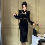 タイトワンピ ベロアワンピ シースルー | JS FASHION | 詳細画像2 