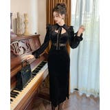 タイトワンピ ベロアワンピ シースルー | JS FASHION | 詳細画像7 