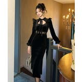 タイトワンピ ベロアワンピ シースルー | JS FASHION | 詳細画像8 