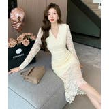 タイトワンピ 全2色 レース | JS FASHION | 詳細画像4 