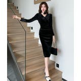 ベロアワンピ チョーカー付き タイトワンピ | JS FASHION | 詳細画像11 