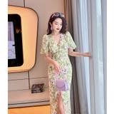 花柄ワンピース 総柄 シフォン | JS FASHION | 詳細画像5