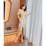 花柄ワンピース 総柄 シフォン | JS FASHION | 詳細画像6