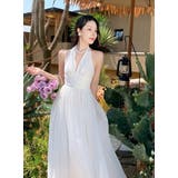 リゾートワンピ ホルターネック 無地 | JS FASHION | 詳細画像13 