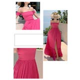 マキシワンピース ベアワンピース プチフリル | JS FASHION | 詳細画像14 