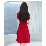 Aラインワンピース 全2色 カシュクール風 | JS FASHION | 詳細画像5 