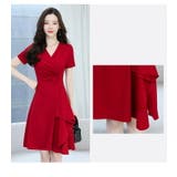 Aラインワンピース 全2色 カシュクール風 | JS FASHION | 詳細画像13 